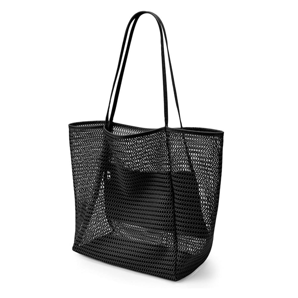 Foldable Mesh Nylon Beach Tote Bag