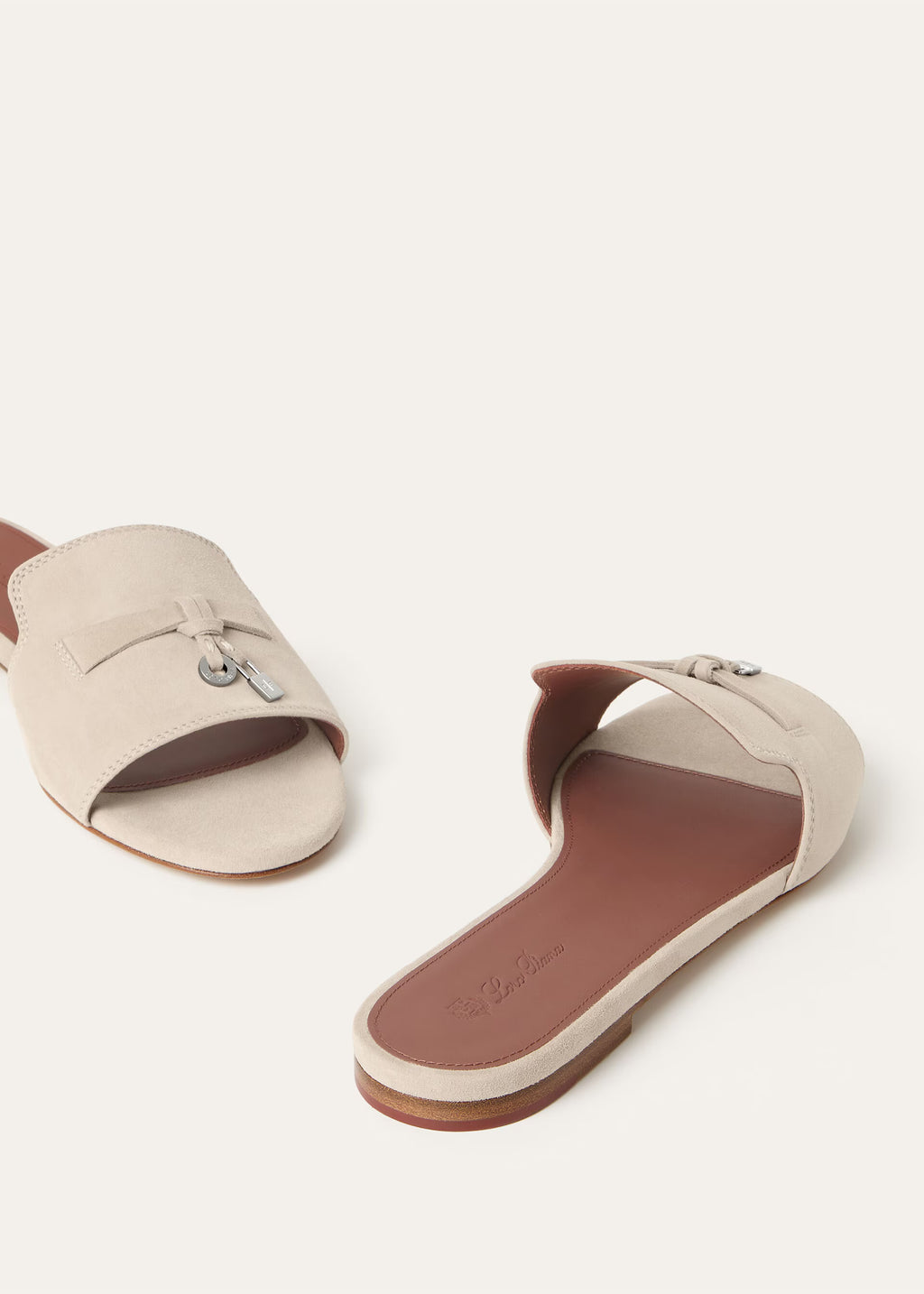 Loro Piana Summer Charms Sandal Suede