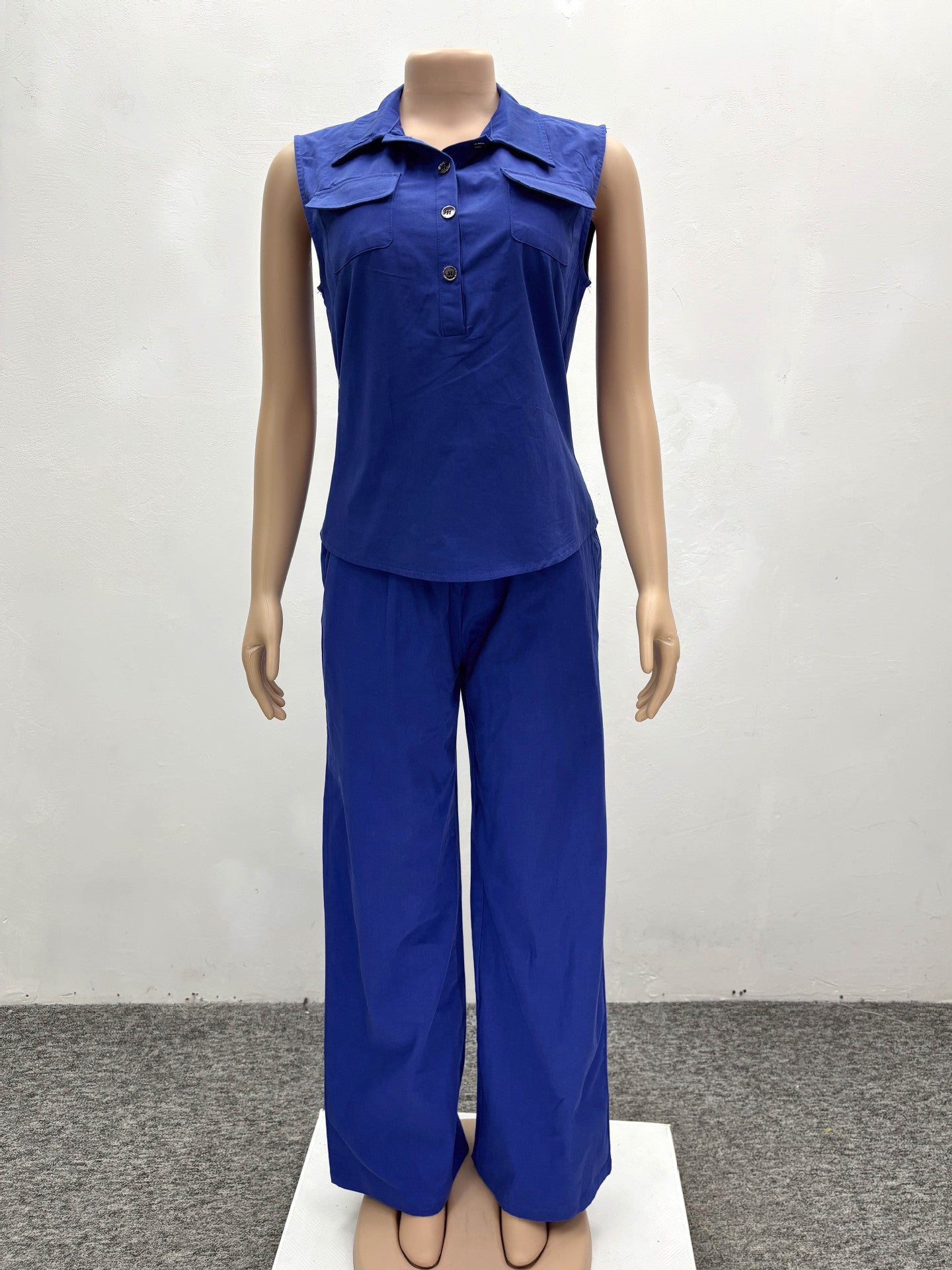 Conjunto de Colete e Calças Casuais para Mulher