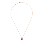 Sweet Hearts Necklace - Carnelian