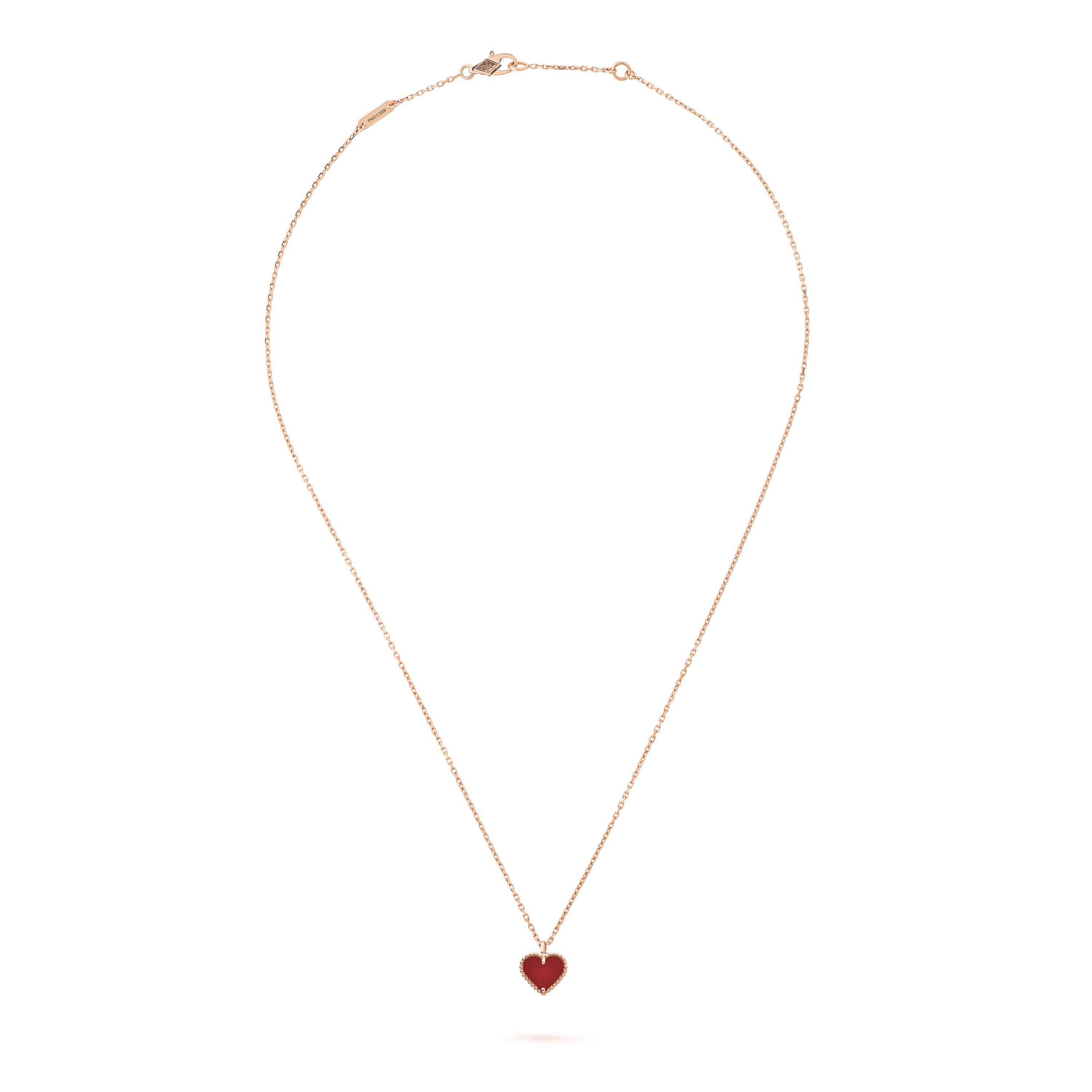 Sweet Hearts Necklace - Carnelian