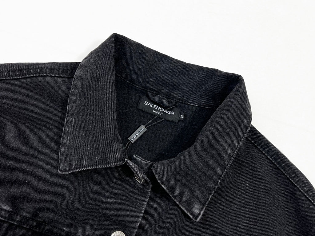 Casaco de Ganga Preto Balenciaga