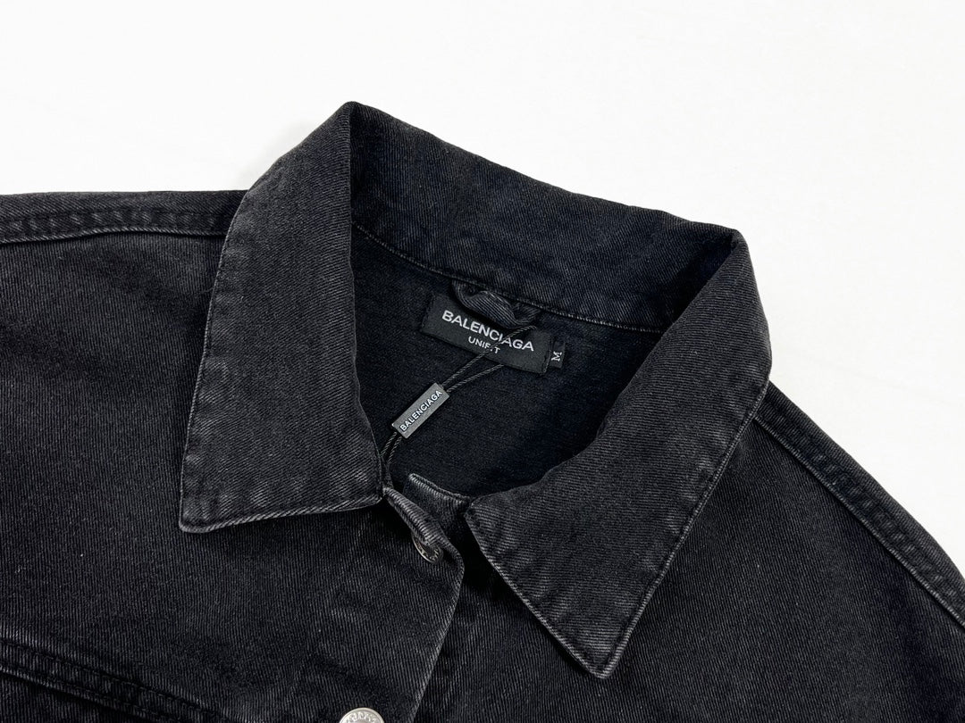 Casaco de Ganga Preto Balenciaga