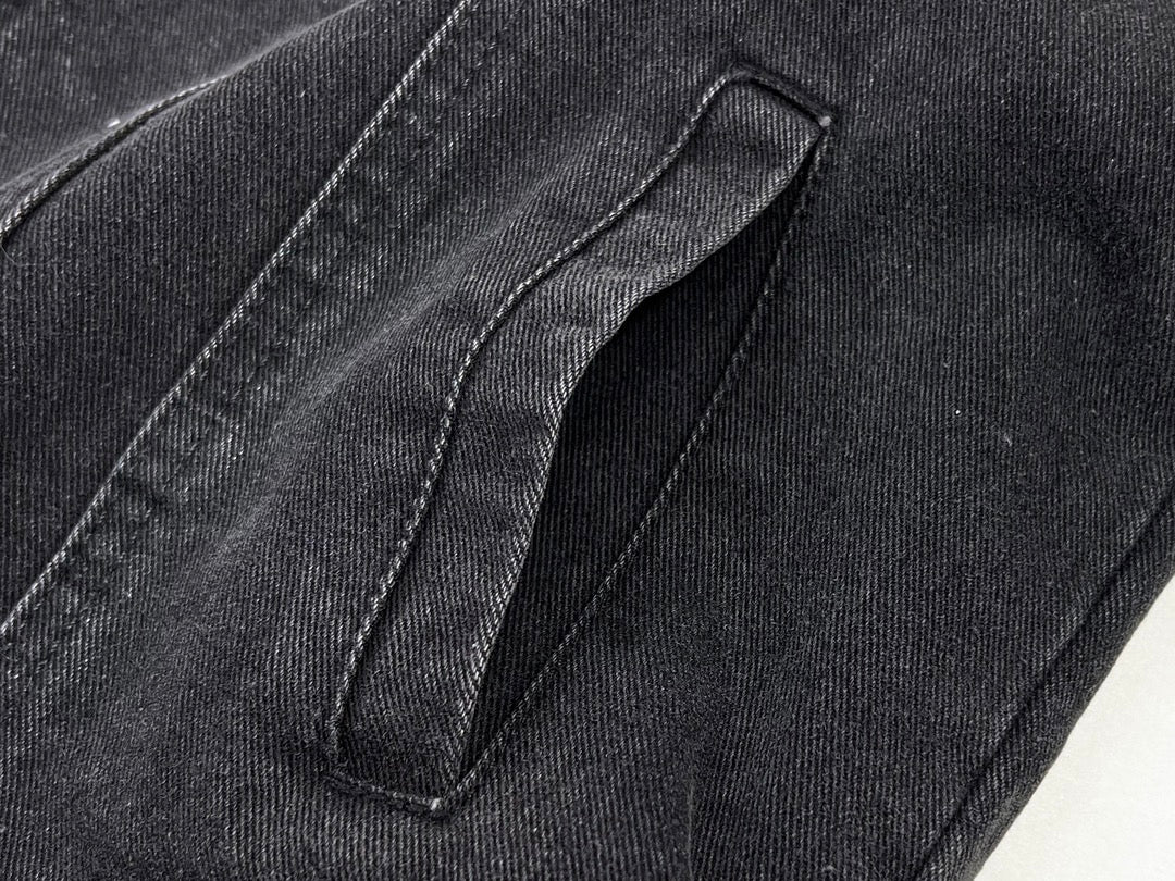 Casaco de Ganga Preto Balenciaga