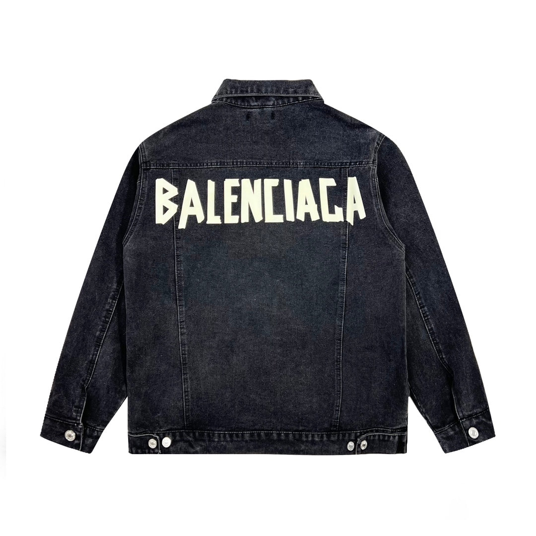 Casaco de Ganga Preto Balenciaga