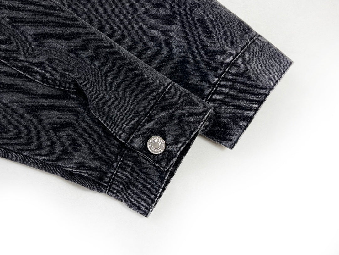 Casaco de Ganga Preto Balenciaga