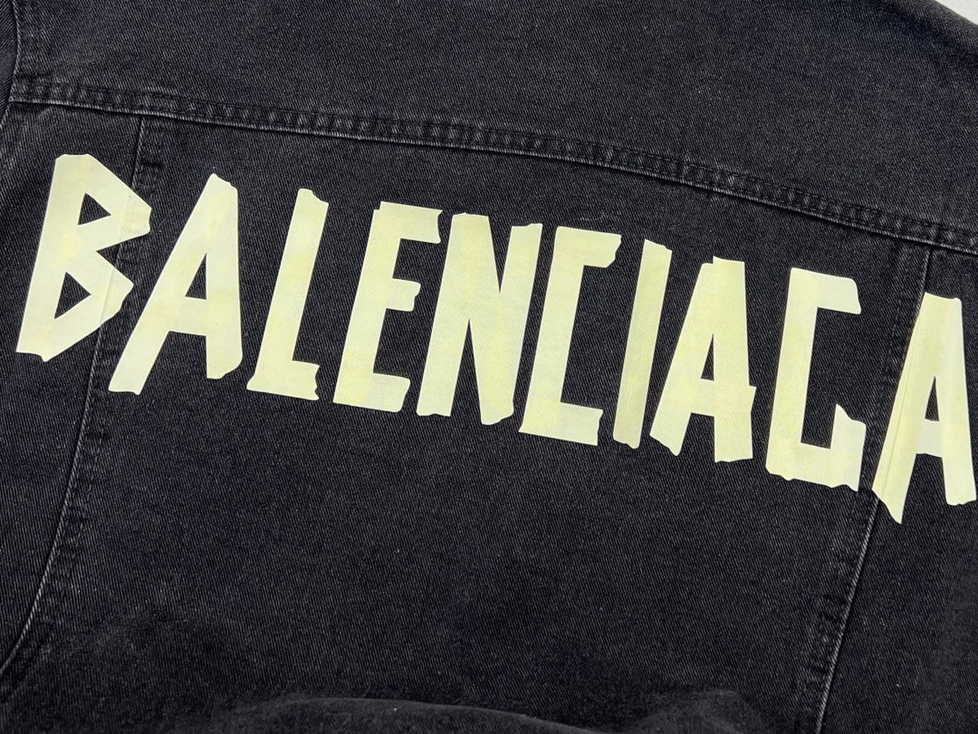 Casaco de Ganga Preto Balenciaga