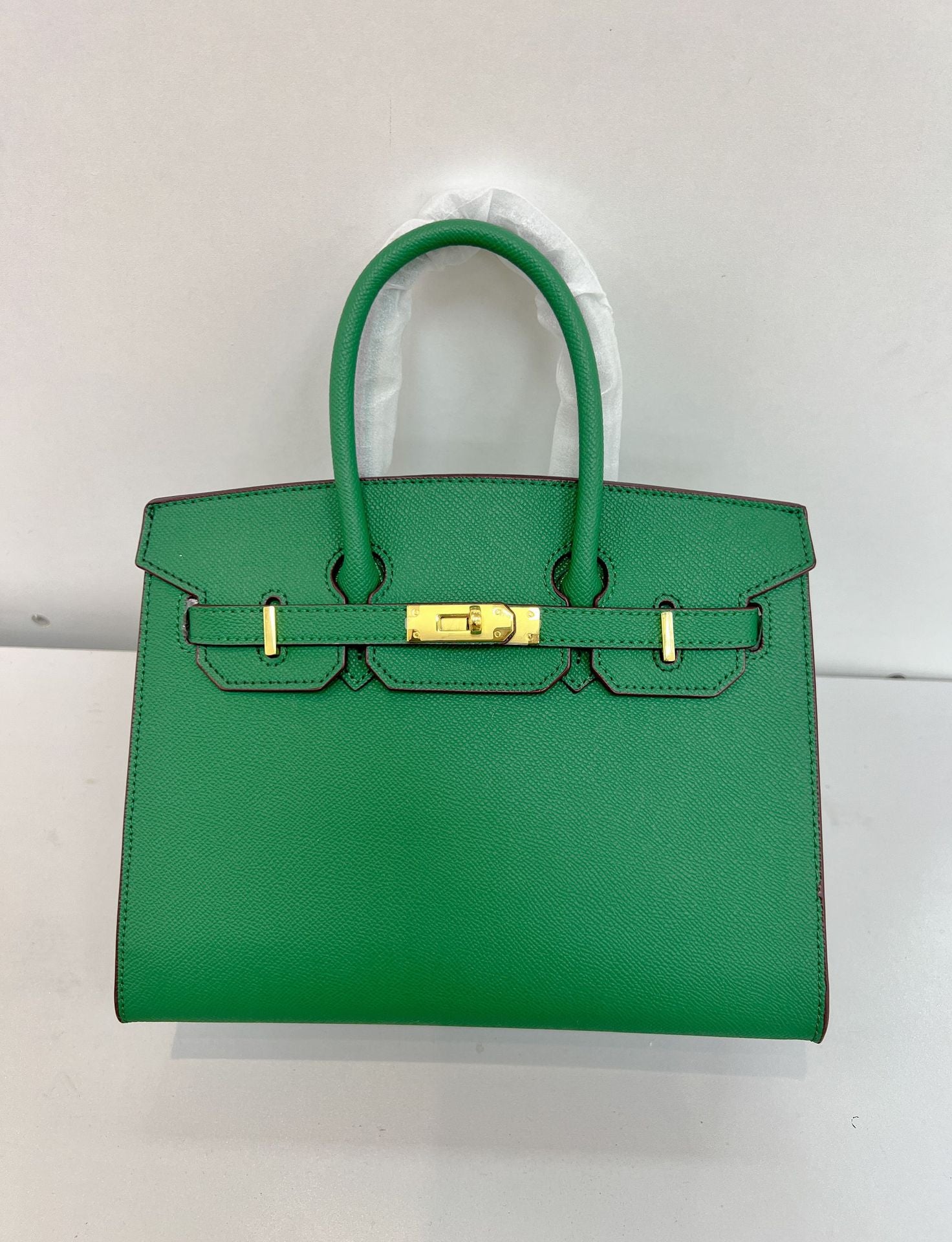 Retro Hard-Shell PVC Shoulder Handbag
