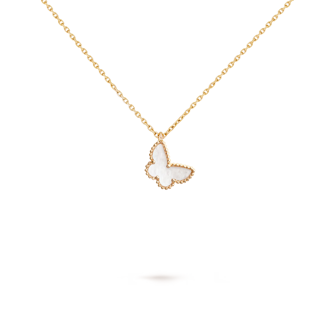 Sweet Butterflies Necklace - Mother-of-pearl