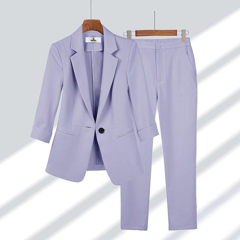 Conjunto de Blazer e Calções de Verão para Mulher – Fato de Duas Peças Elegante