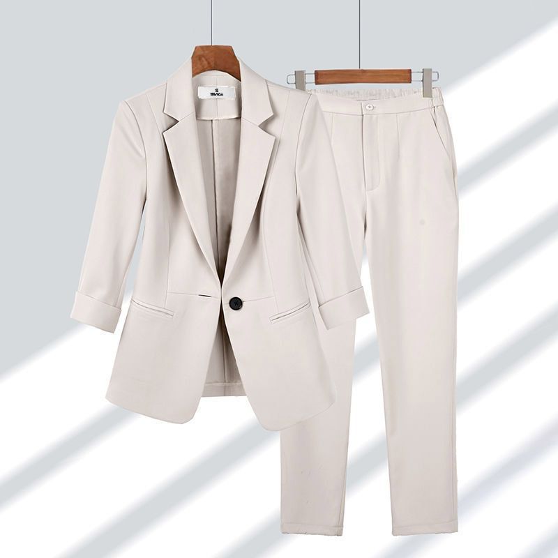 Conjunto de Blazer e Calções de Verão para Mulher – Fato de Duas Peças Elegante