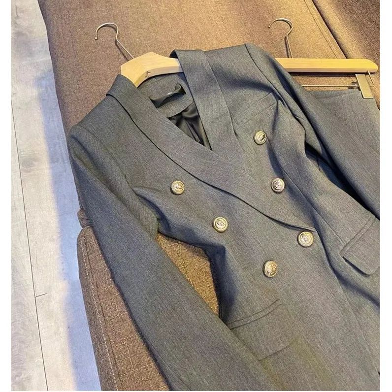 Conjunto de Fato de Gola Polo para Mulher — Manga Princesa sem Mangas