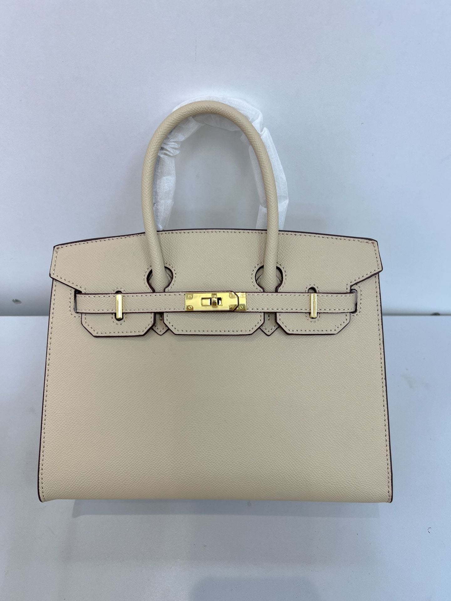 Retro Hard-Shell PVC Shoulder Handbag