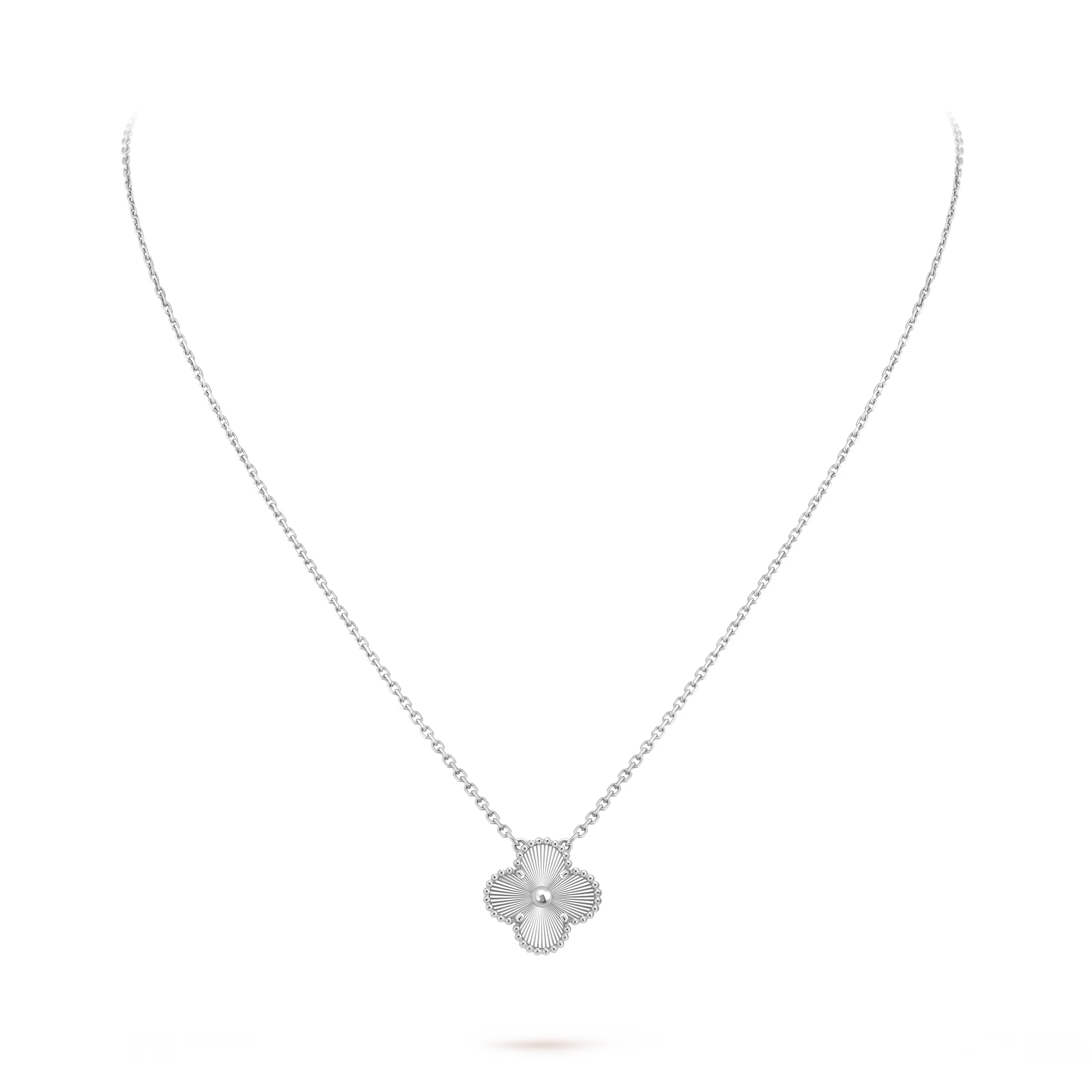 Vintage Alhambra Necklace - 18K white gold