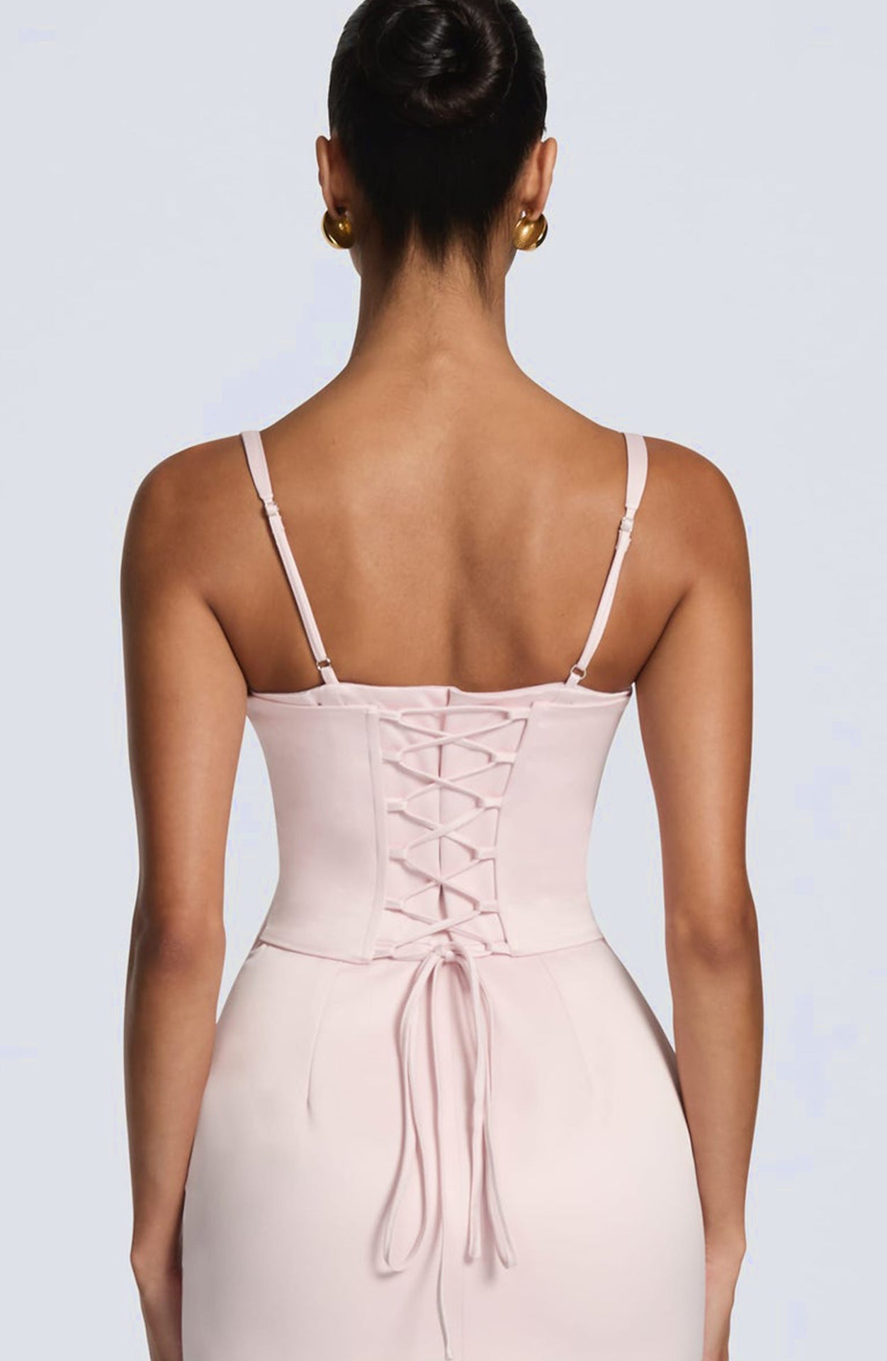 Vestido Maxi Justo sem Alças com Busto Estruturado
