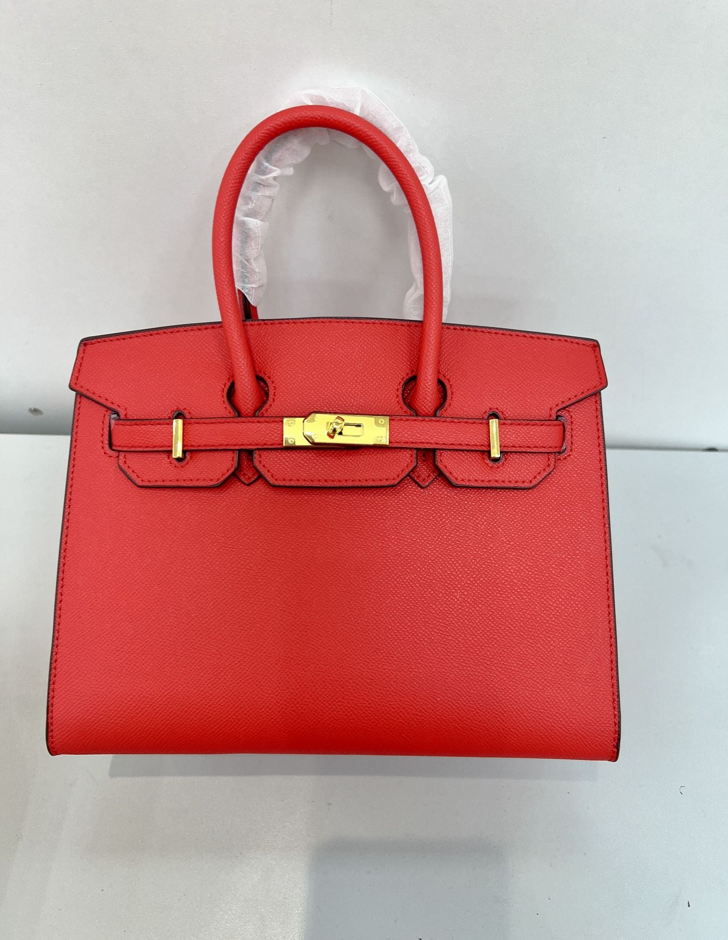 Retro Hard-Shell PVC Shoulder Handbag