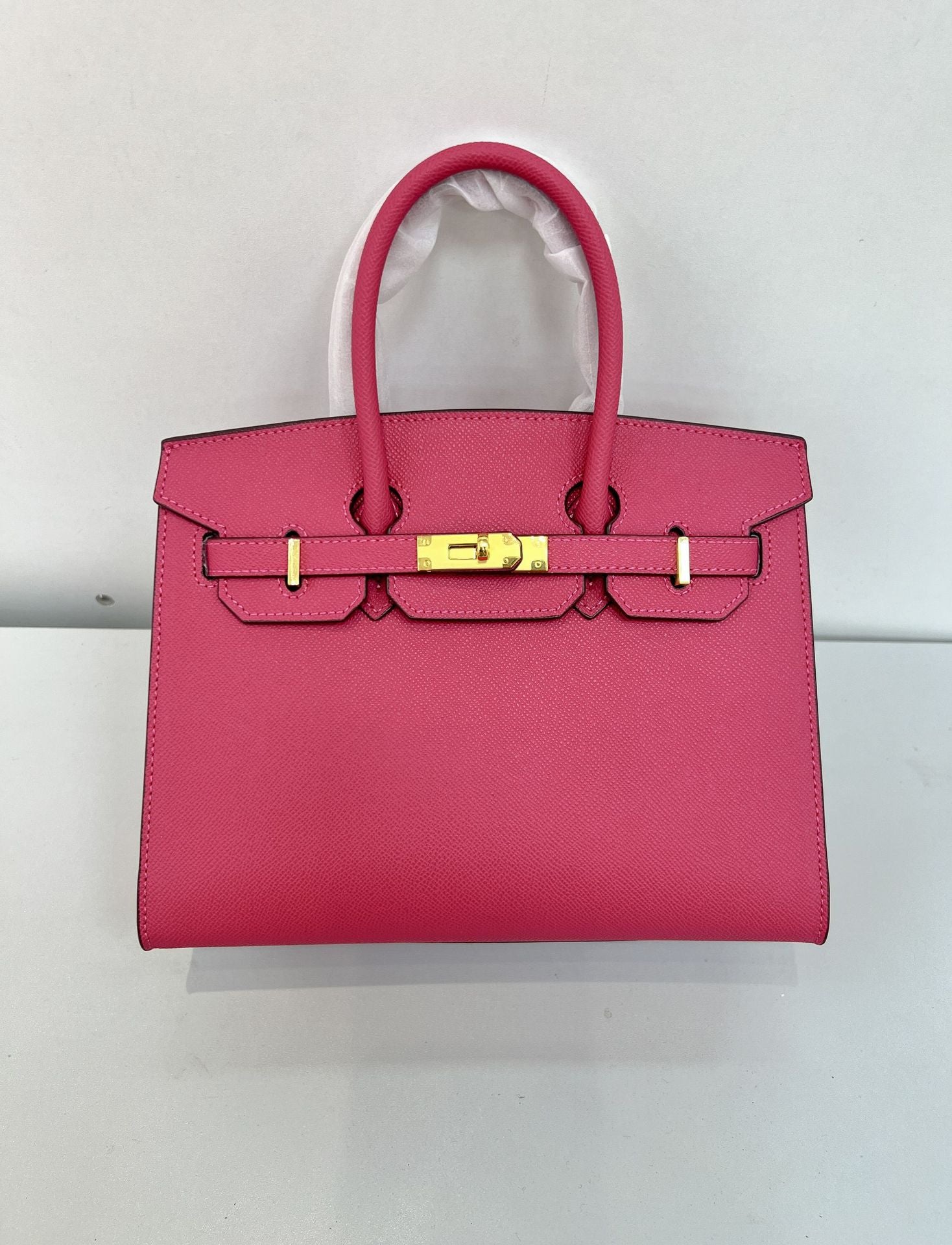 Retro Hard-Shell PVC Shoulder Handbag
