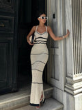 Vestido Midi Sereia Justo com Alças Finas