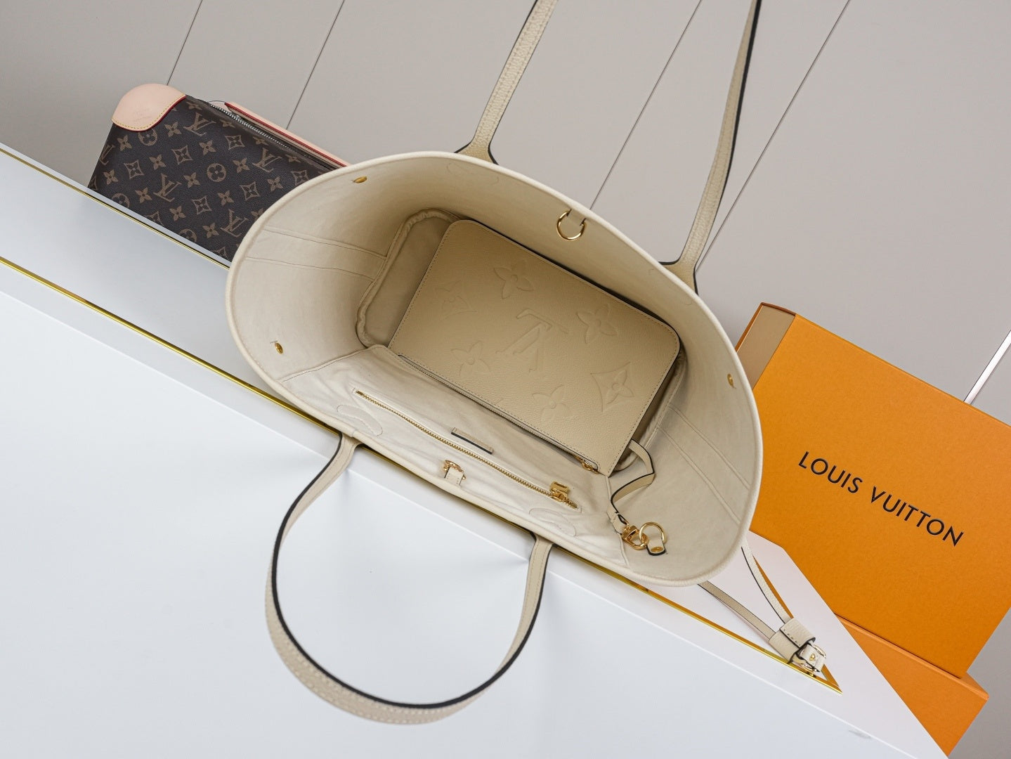 Mala LV Neverfull Monogram Empreinte