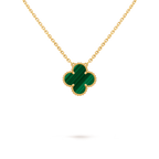 Vintage Alhambra Necklace - Malachite