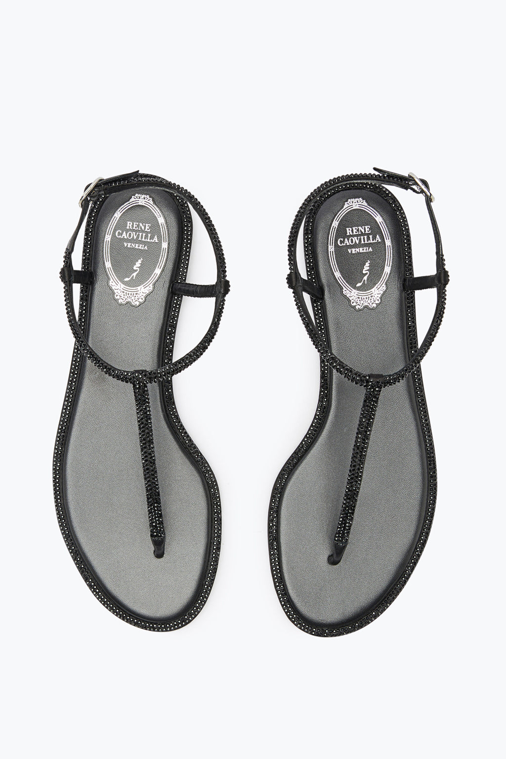 Rene Caovilla Diana Wisteria Sandal with Crystals 10