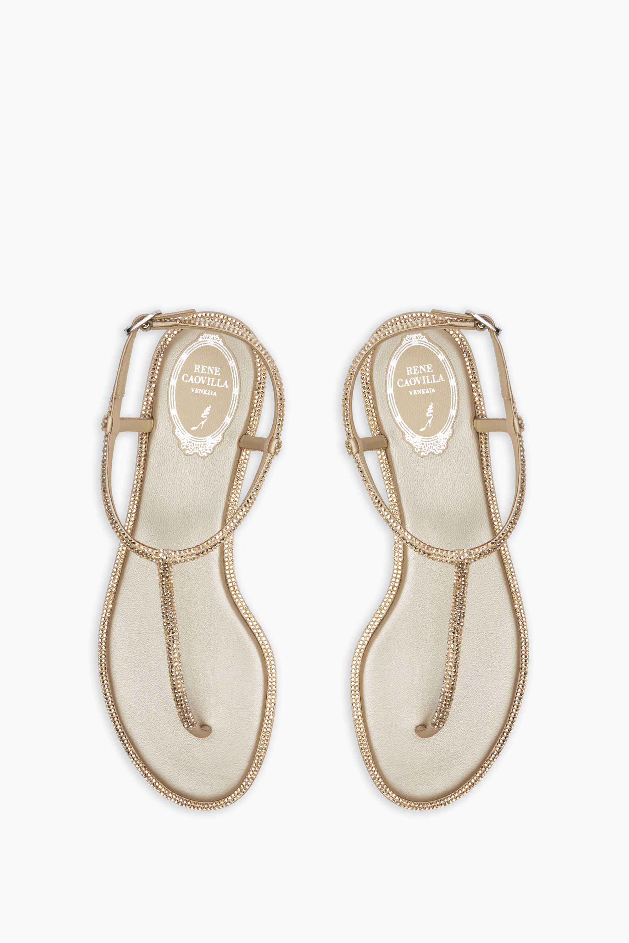Rene Caovilla Diana Wisteria Sandal with Crystals 10
