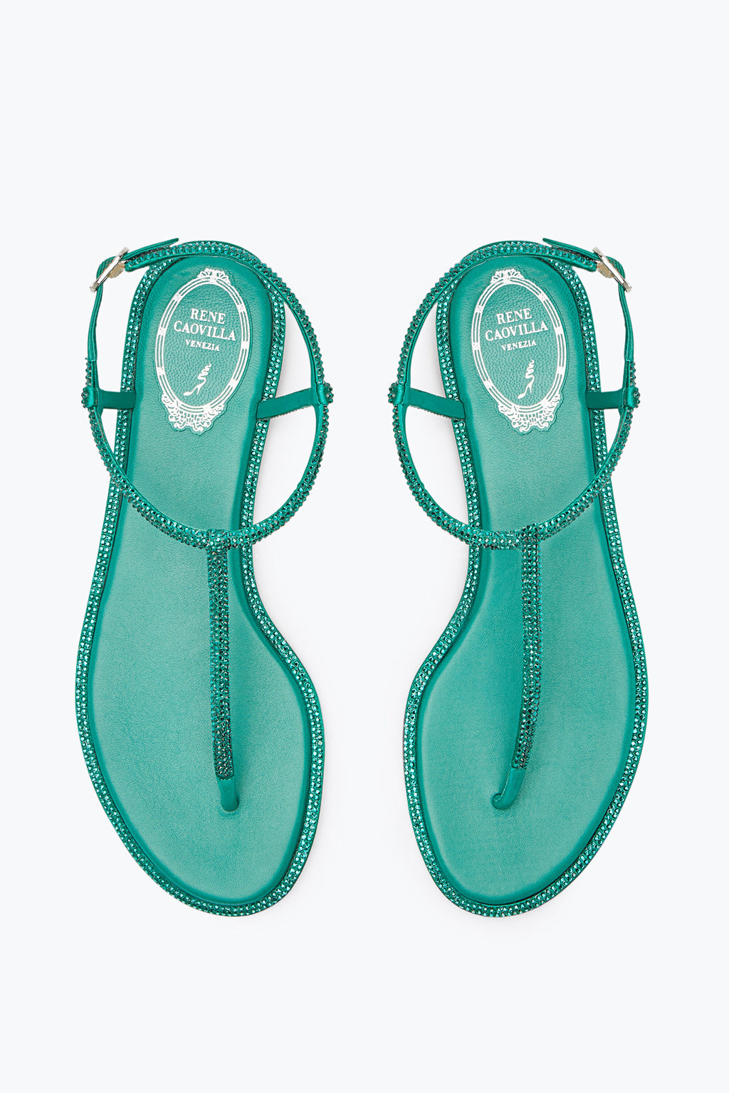 Rene Caovilla Diana Wisteria Sandal with Crystals 10