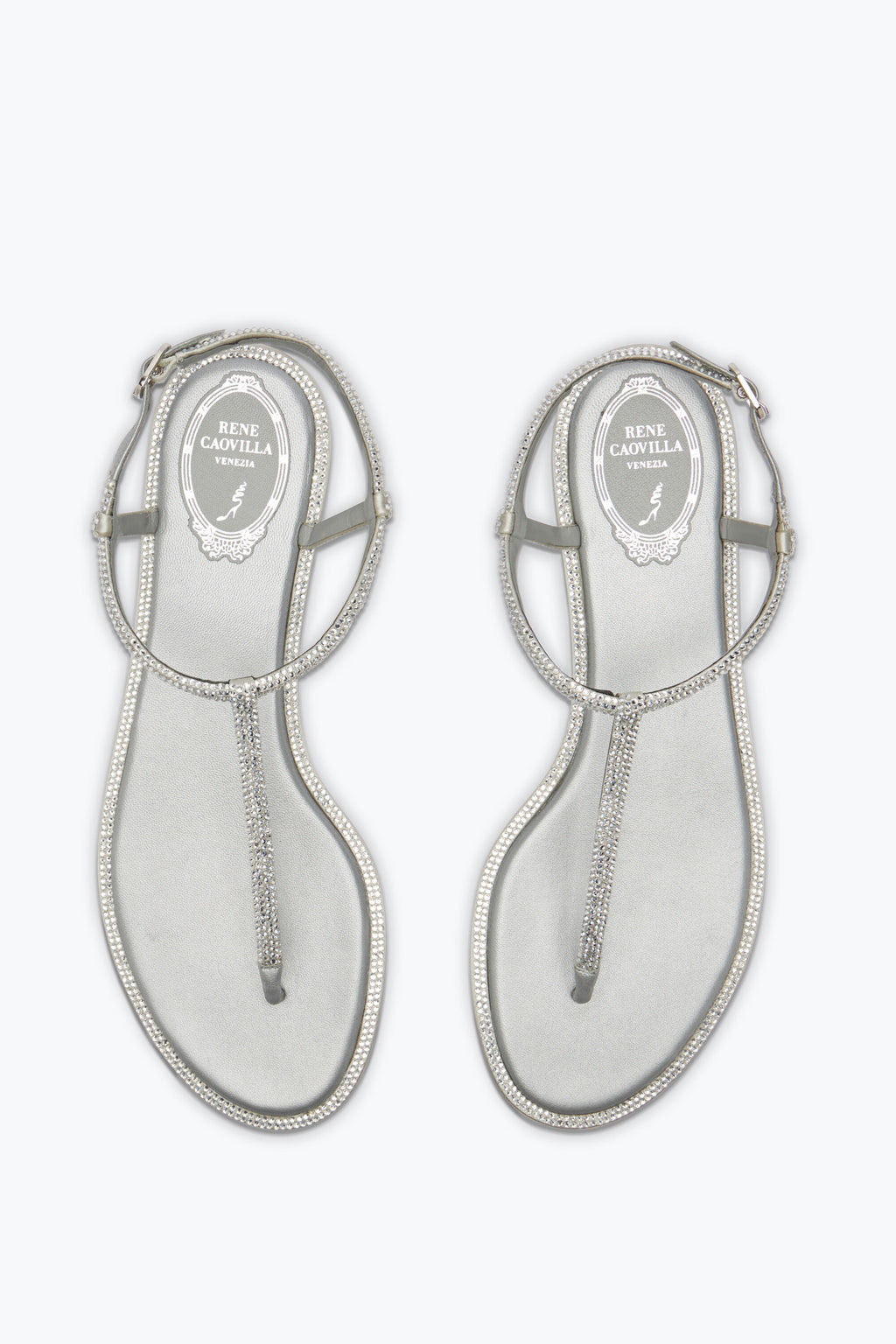 Rene Caovilla Diana Wisteria Sandal with Crystals 10