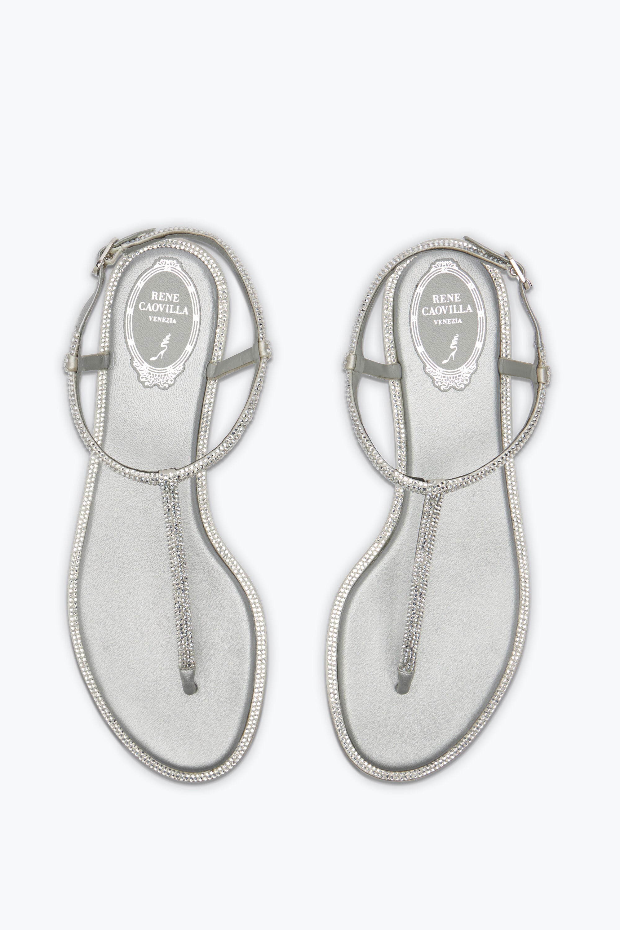 Rene Caovilla Diana Wisteria Sandal with Crystals 10