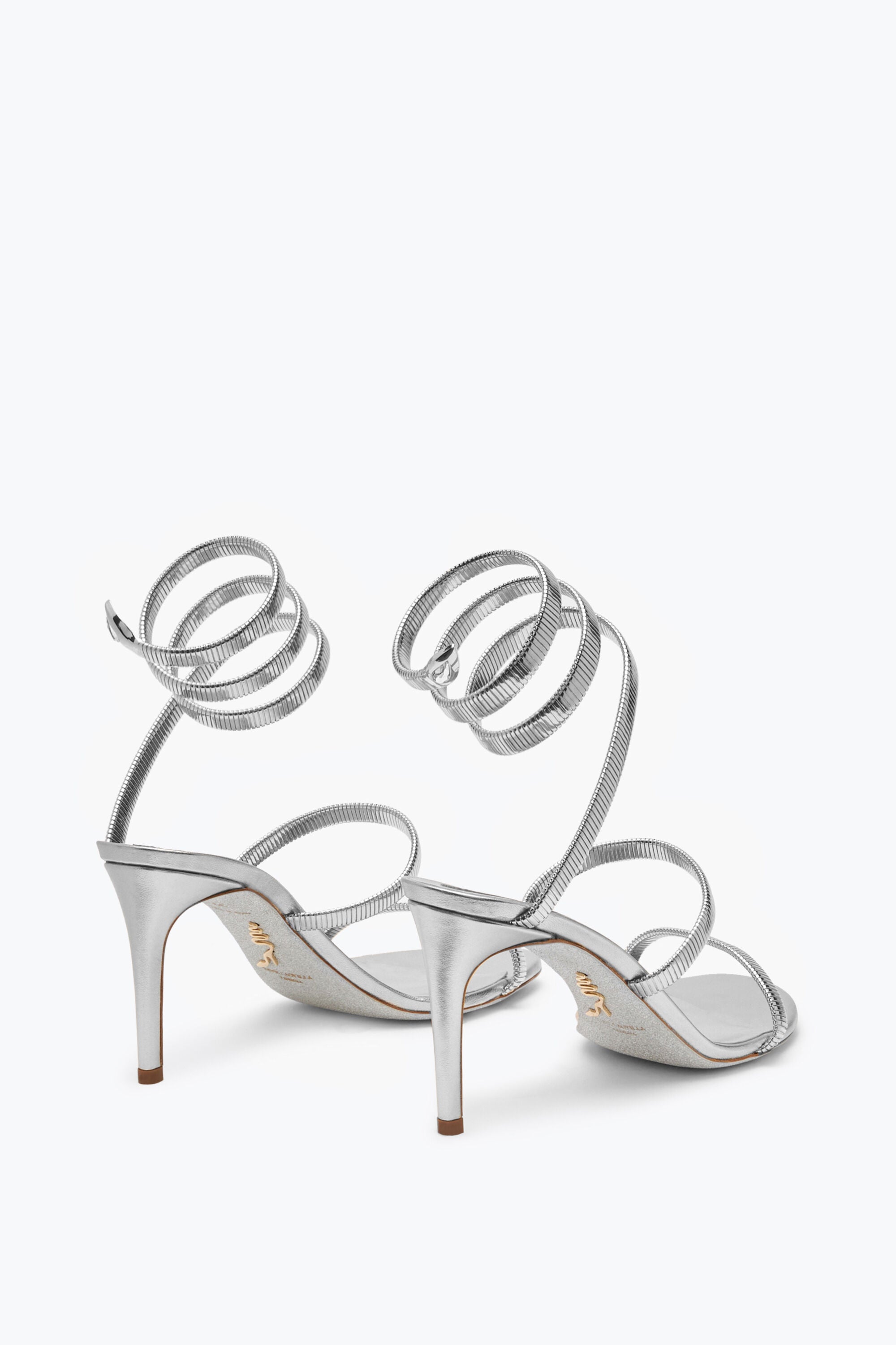 Juniper Metallic Silver Sandal 8cm