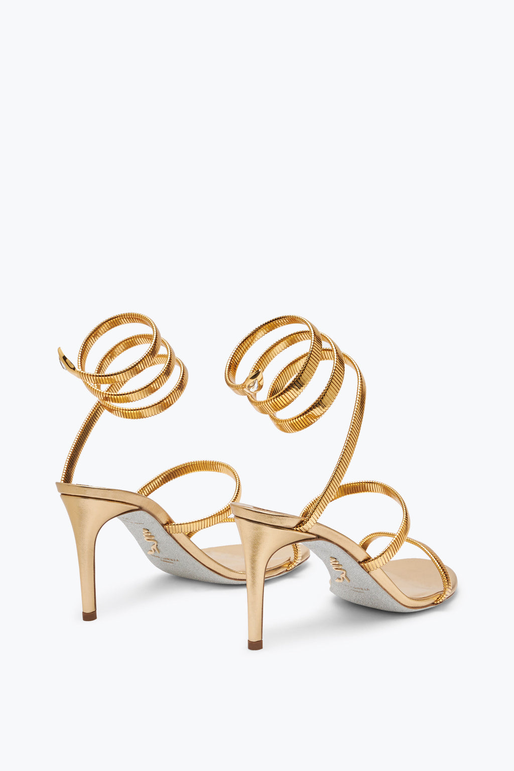 Juniper Metallic Gold Sandal 8cm