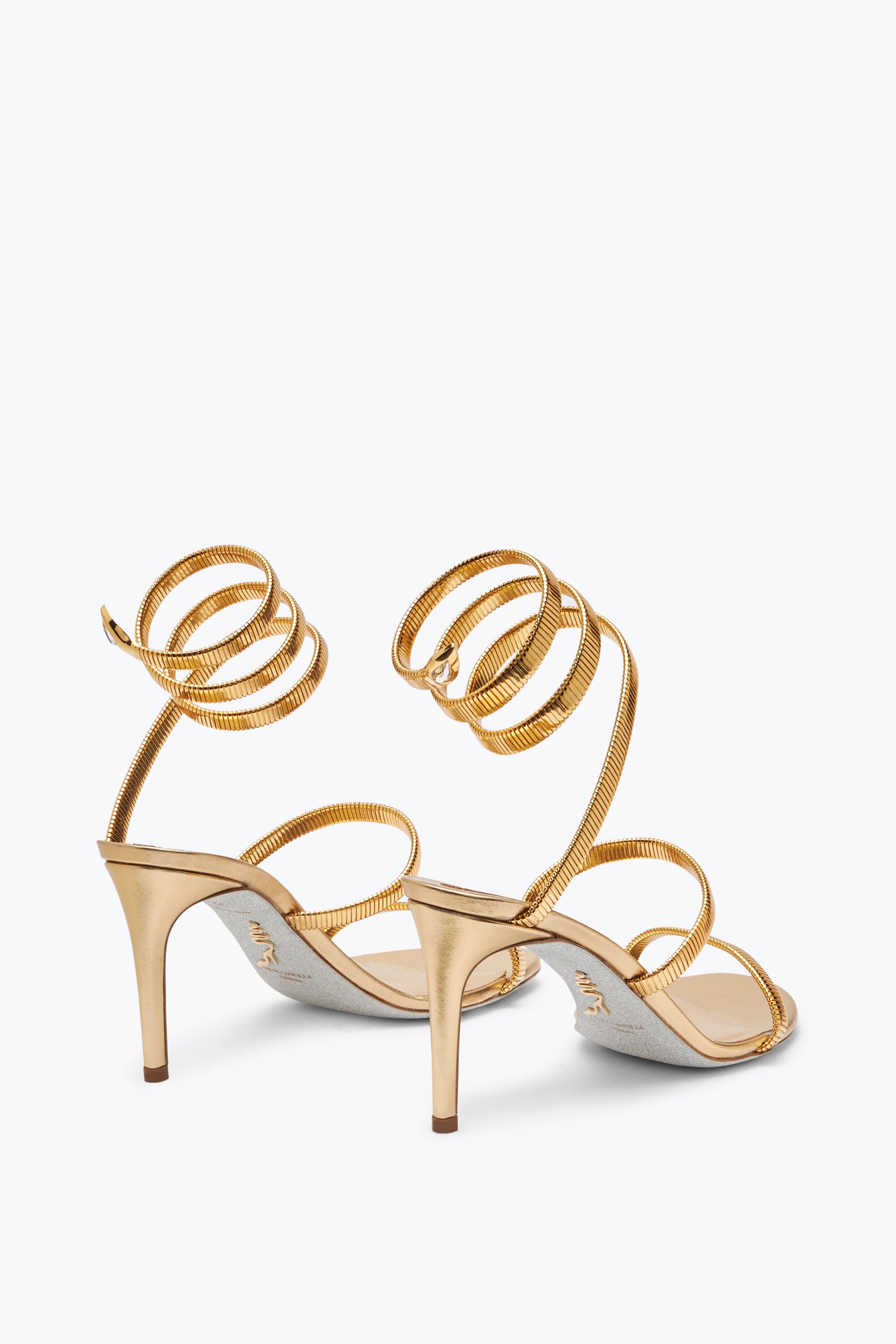 Juniper Metallic Gold Sandal 8cm
