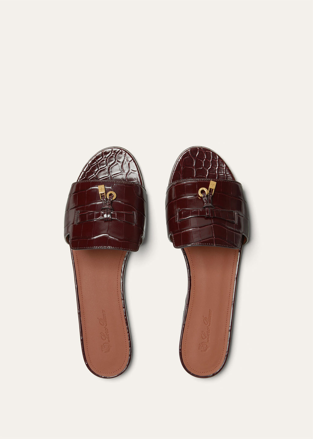 Loro Piana Summer Charms Sandal Crocodile Leather