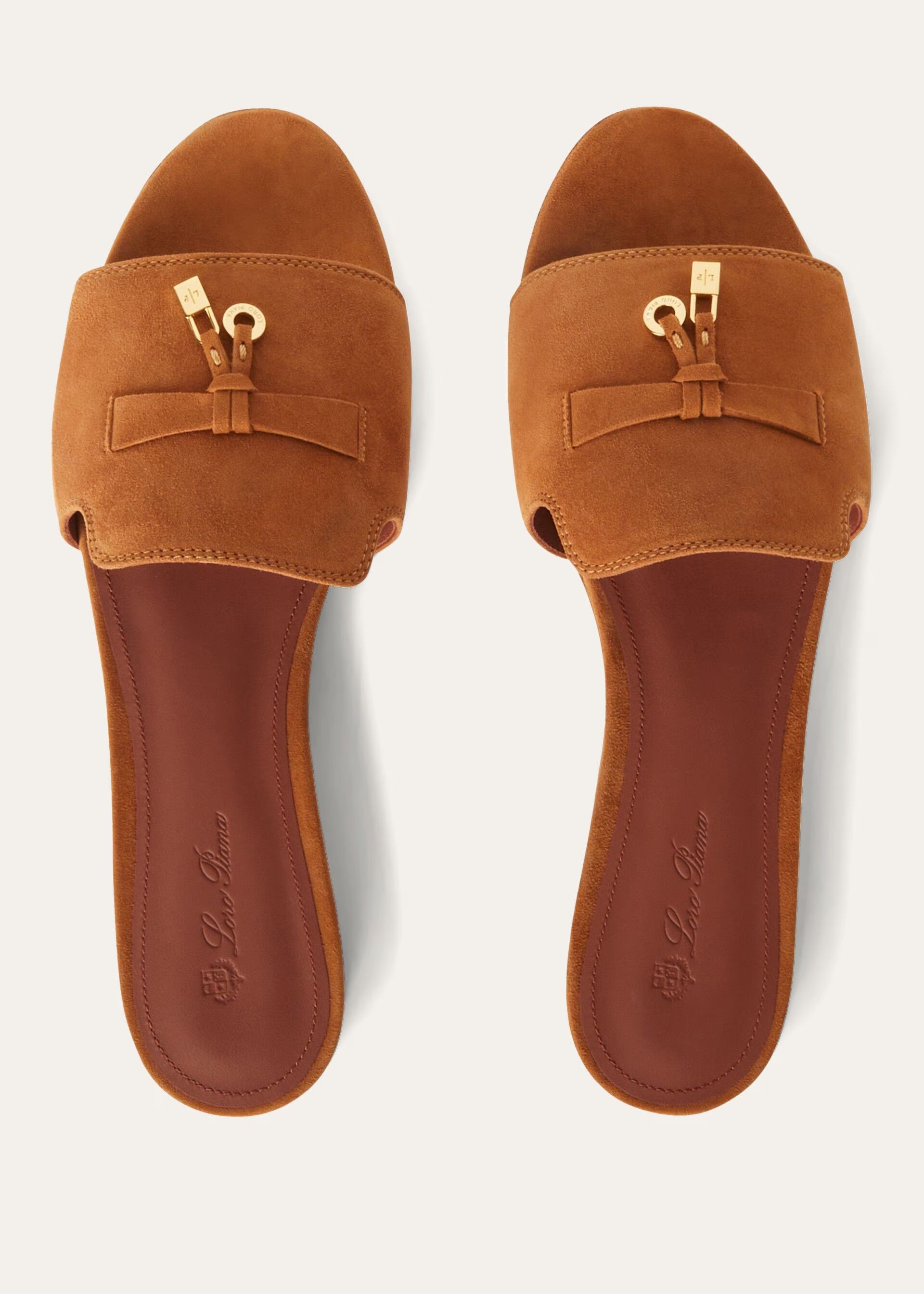 Loro Piana Summer Charms Sandal Suede