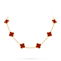 Vintage Alhambra Necklace - Carnelian