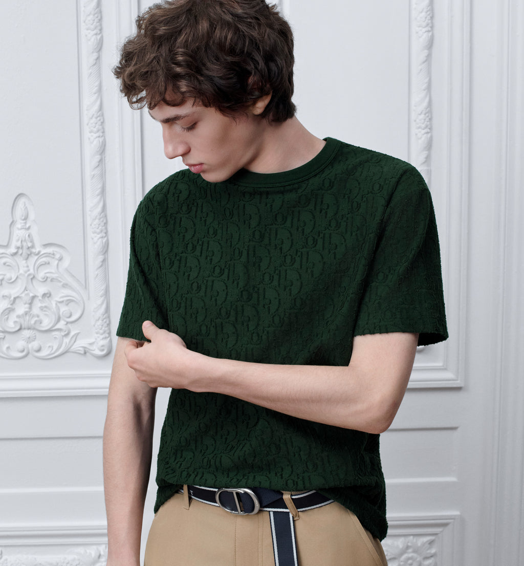 T-shirt Dior Oblique 3D - Verde Escuro