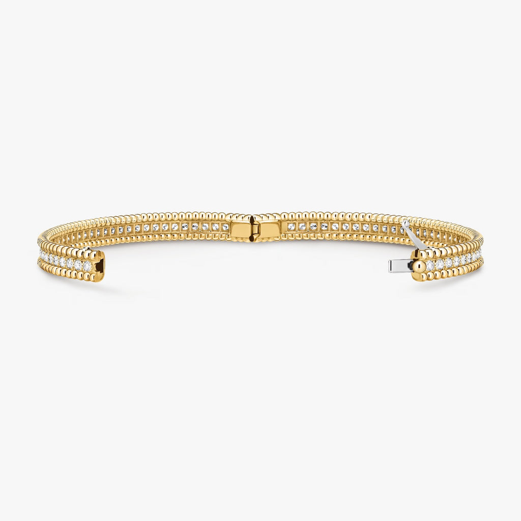 Perlée Diamonds Bracelet, 1 Row, Medium Model