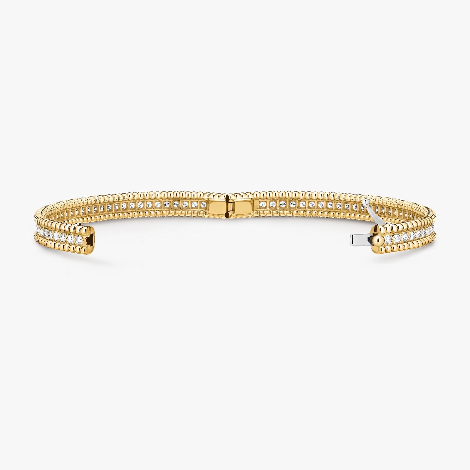 Perlée Diamonds Bracelet, 1 Row, Medium Model