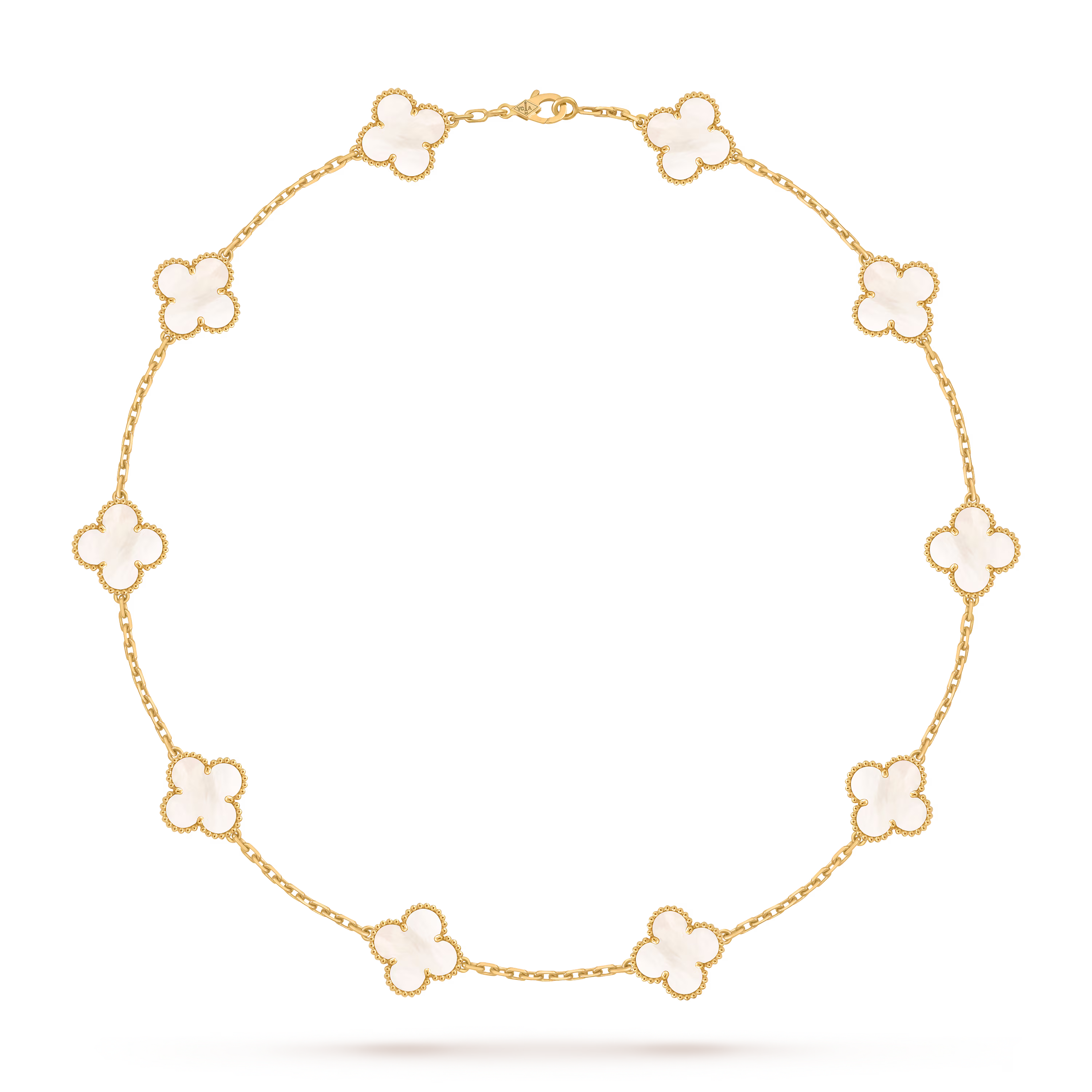 Vintage Alhambra Necklace, 10 motifs 1 - Mother-of-pearl
