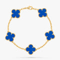 Vintage Alhambra Bracelet, 5 Motifs, Agate
