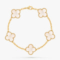 Vintage Alhambra bracelet, 5 Motifs, Mother of Pearl