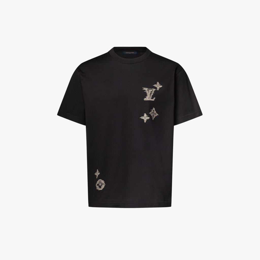 T-shirt LV com Assinatura Bordada