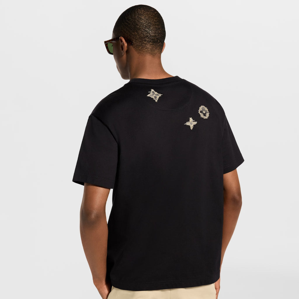 T-shirt LV com Assinatura Bordada