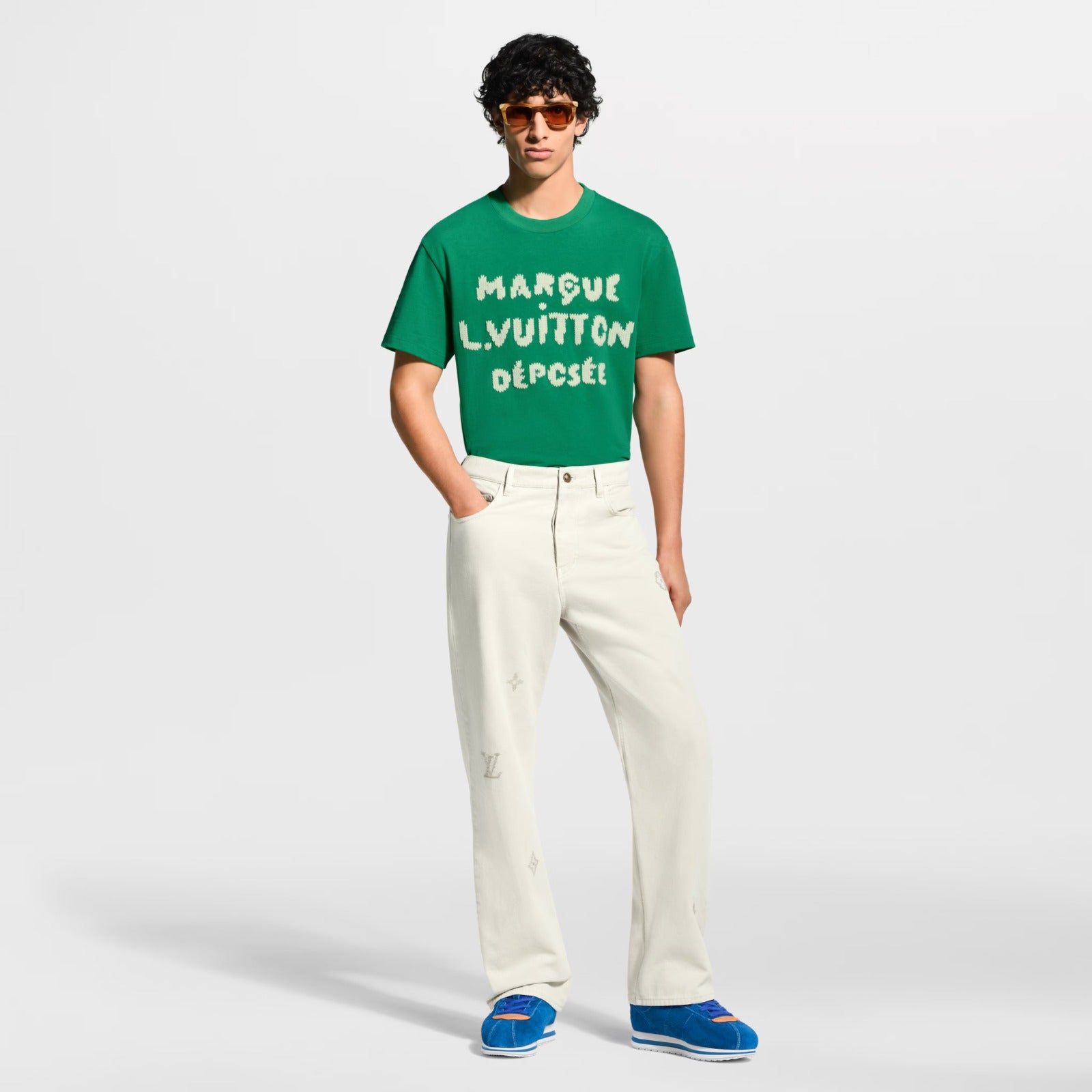 LV Embroidered Marque L. Vuitton Déposée T-Shirt