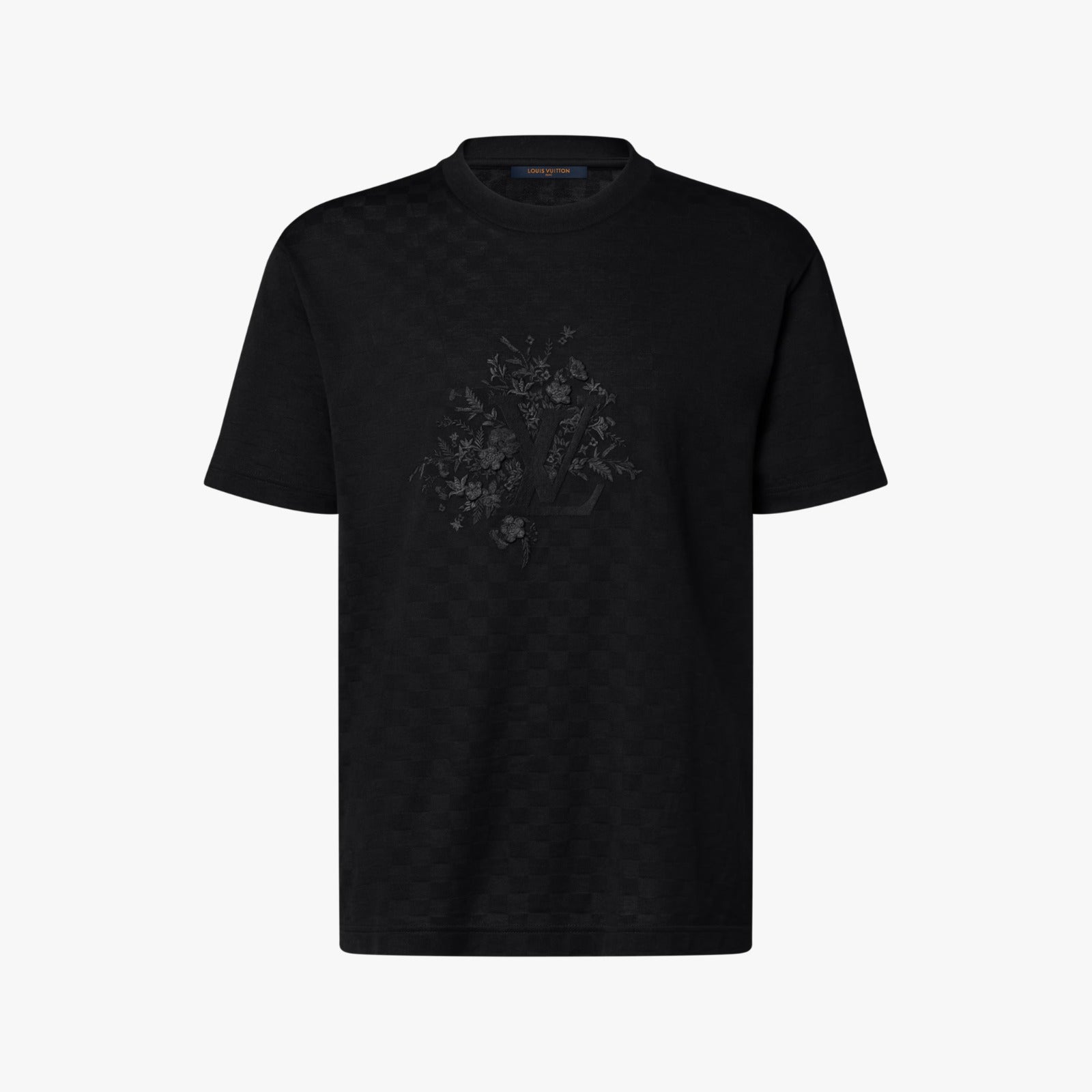 LV Embroidered Signature Jacquard Damier T-shirt
