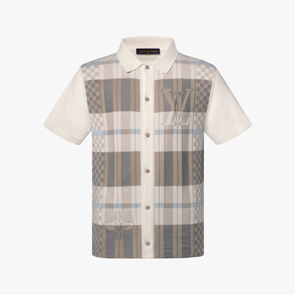 Camisa de Manga Curta LV Graphic Jacquard