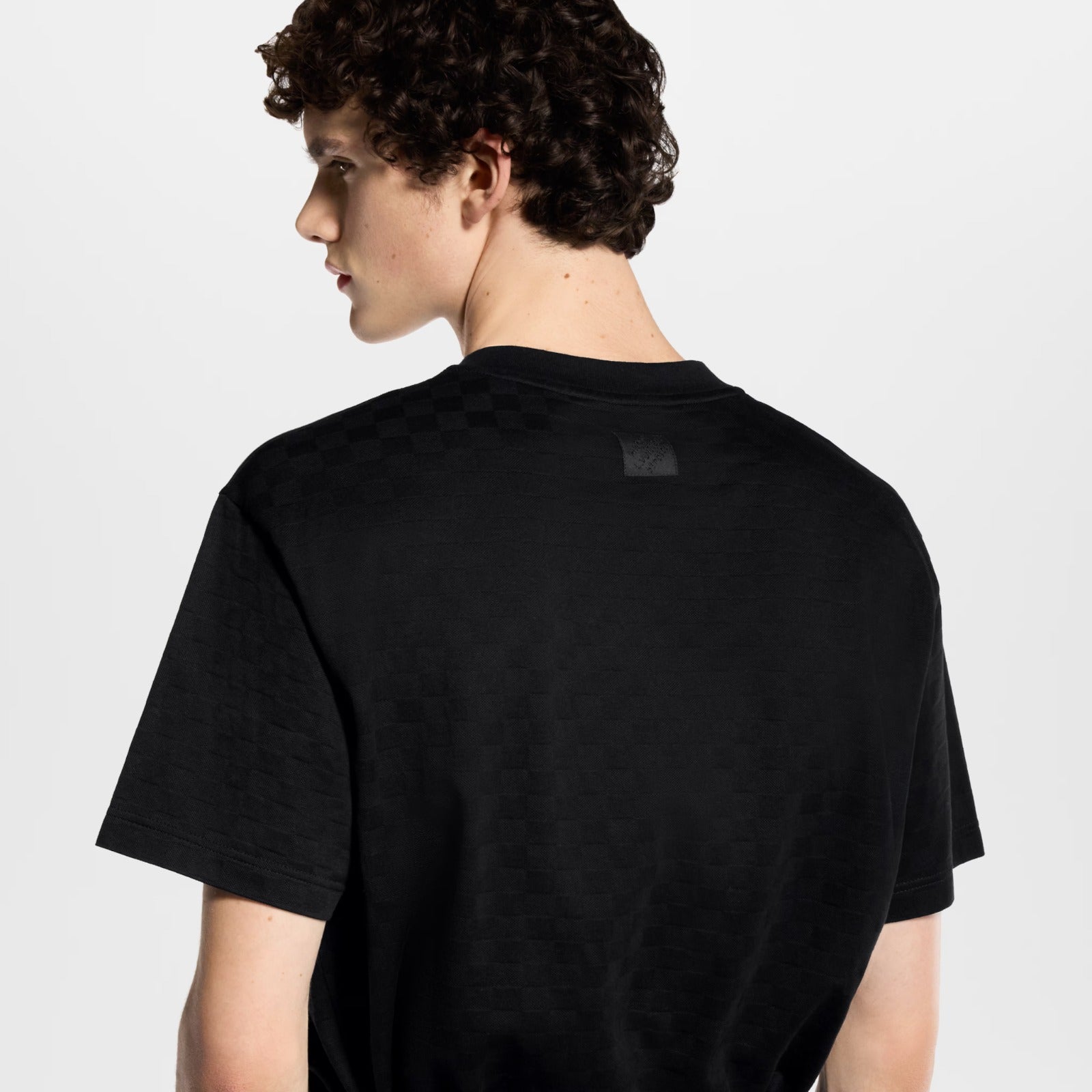 LV Embroidered Signature Jacquard Damier T-shirt