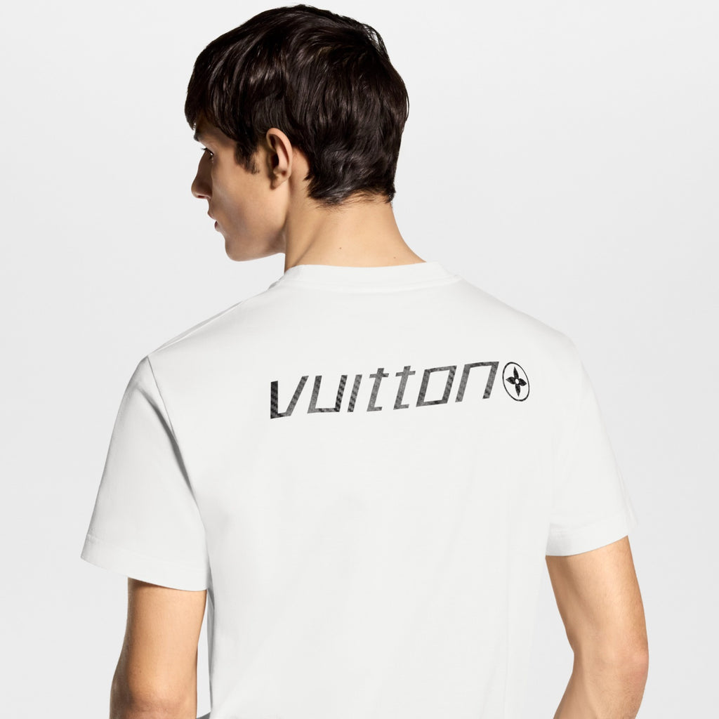 T-shirt LV com Assinatura Estampada