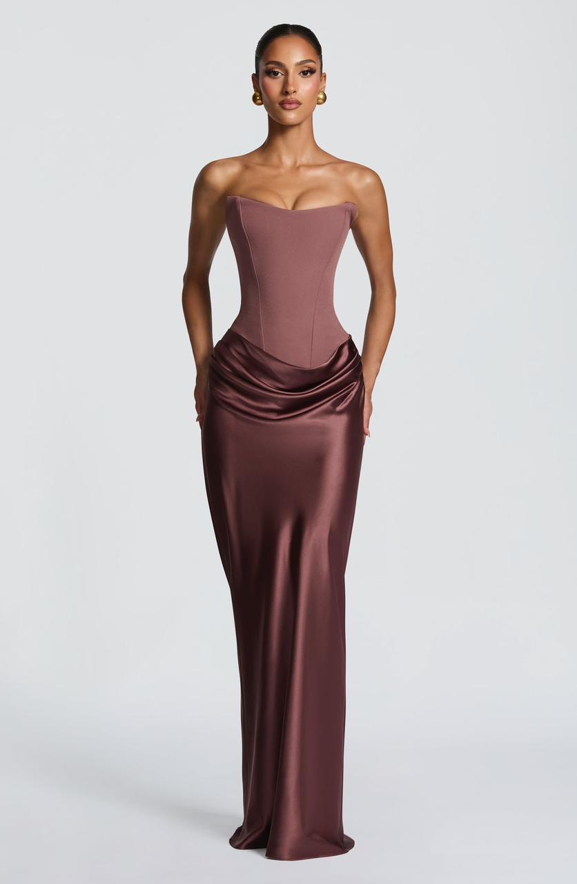 Sleeveless Off-Shoulder Bodycon Maxi Dress — Maison Luxe