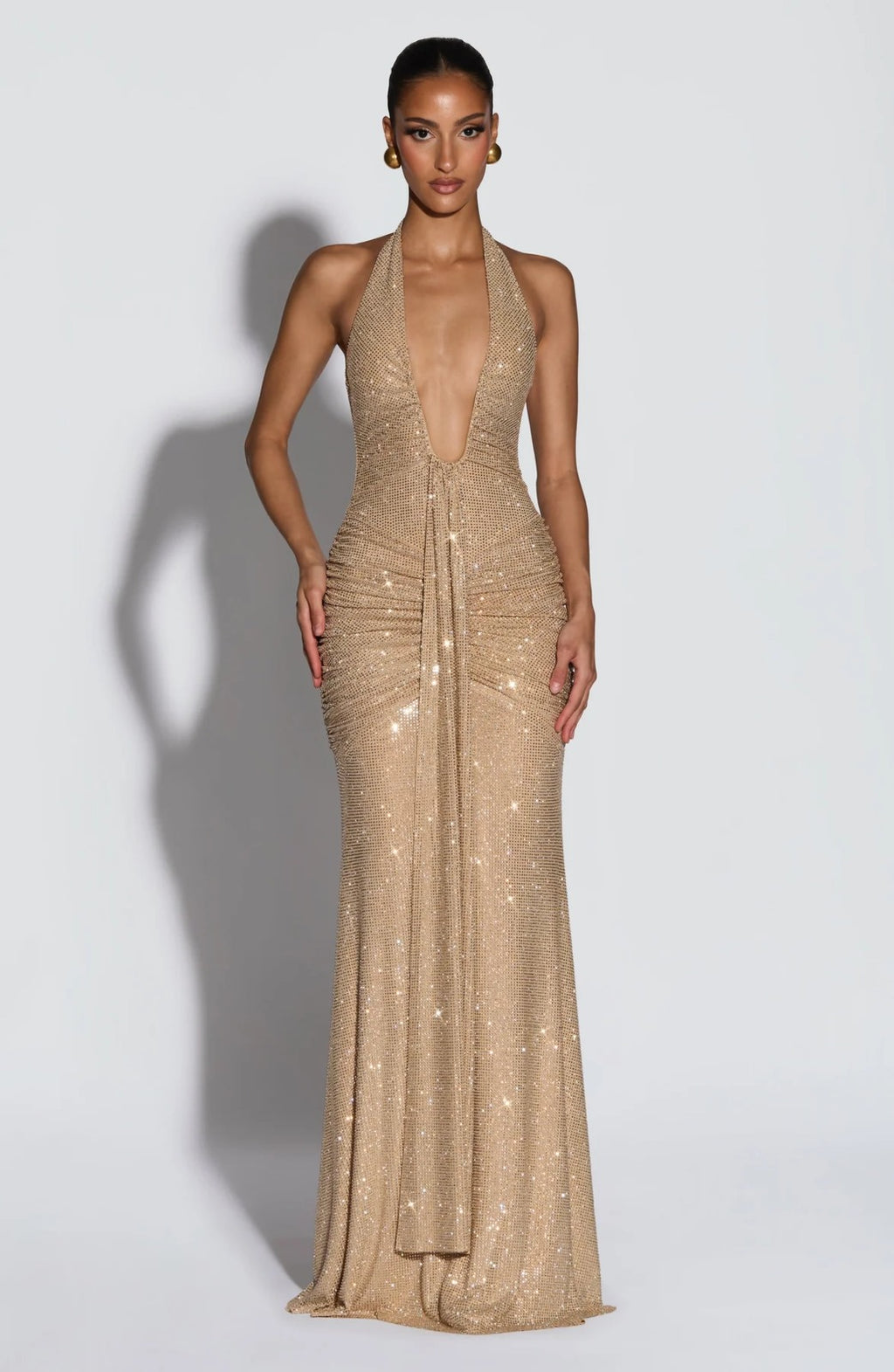 Brianna Rhinestone Evening Dress